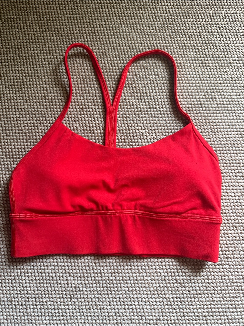 lululemon athletica Red Strappy Sports Bra